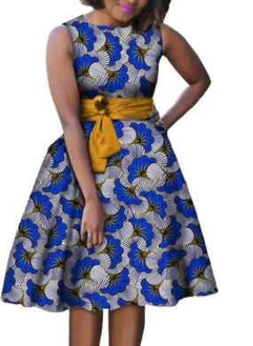 Batik-Kleid und Rock-Kombination aus Baumwolle