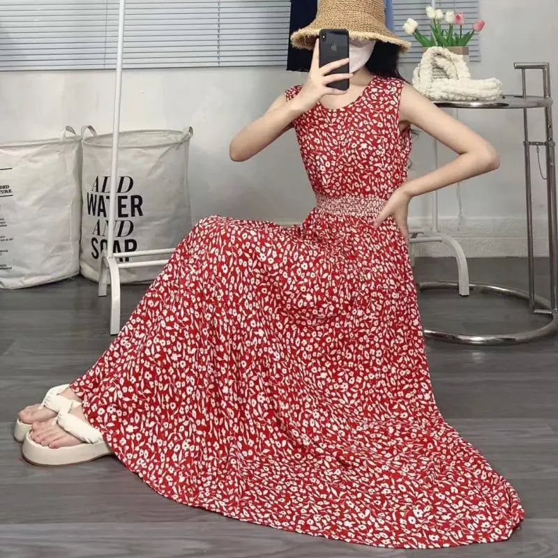 Batik-Kleid und Rock-Kombination aus Baumwolle