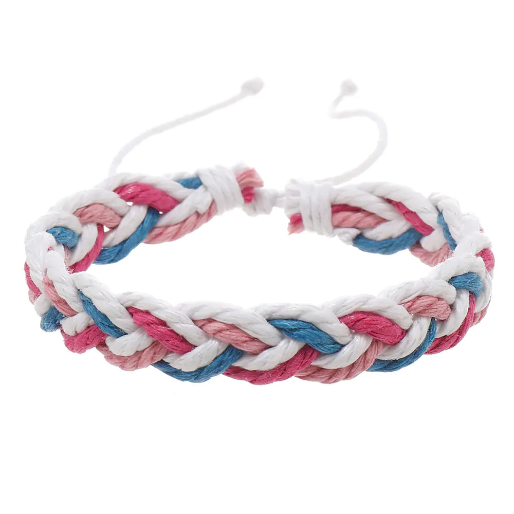 Handgewebtes Baumwoll-Armband im Künstlerischen Stil